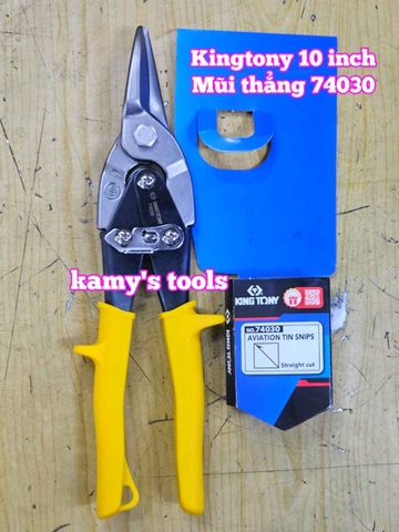 Kéo cắt tôn Kingtony 10 inch mũi thẳng, cong trái, cong phải model 74010 74020 74030