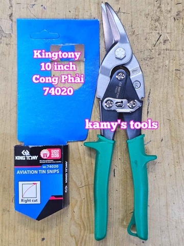 Kéo cắt tôn Kingtony 10 inch mũi thẳng, cong trái, cong phải model 74010 74020 74030