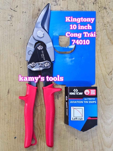 Kéo cắt tôn Kingtony 10 inch mũi thẳng, cong trái, cong phải model 74010 74020 74030