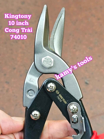 Kéo cắt tôn Kingtony 10 inch mũi thẳng, cong trái, cong phải model 74010 74020 74030