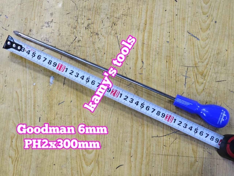 Tua vít bake dẹp Goodman 6mm Taiwan dài 38mm 100mm 150mm 200mm 250mm 300mm