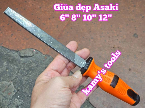 Dũa giũa dẹp sắt kim loại Asaki 6 inch 8 inch 10 inch 12 inch AK-3740 AK-3741 AK-3742 AK-3743