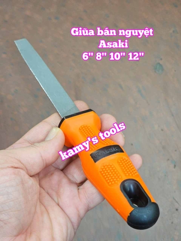 Dũa giũa bán nguyệt lòng mo sắt kim loại Asaki 6 inch 8 inch 10 inch 12 inch AK-3745 AK-3746 AK-3747 AK-3748