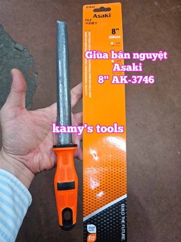 Dũa giũa bán nguyệt lòng mo sắt kim loại Asaki 6 inch 8 inch 10 inch 12 inch AK-3745 AK-3746 AK-3747 AK-3748