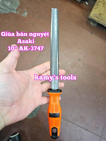 Dũa giũa bán nguyệt lòng mo sắt kim loại Asaki 6 inch 8 inch 10 inch 12 inch AK-3745 AK-3746 AK-3747 AK-3748