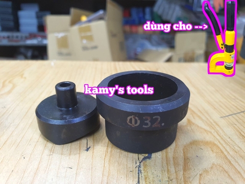 Khuôn đột lỗ tôn tròn 16mm 18mm 20mm 22mm 25mm 28mm 32mm dùng cho SYD-25 SYD-32