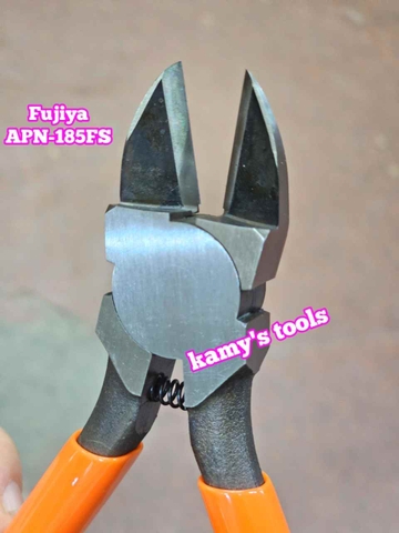Kìm cắt nhựa kỹ thuật lưỡi bằng thẳng Fujiya APN-185FS dài 185mm