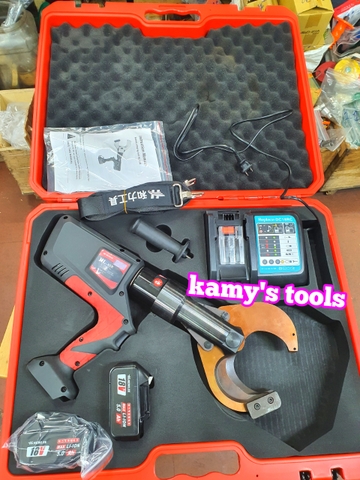 Kìm cắt cáp thủy lực dùng pin Hewlee HL-85B cắt đồng nhôm 85mm