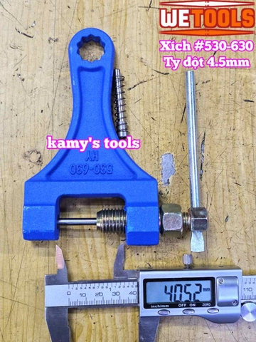 Dụng cụ cắt đột cảo tháo mắt xích sên xe phân khối lớn và xích tải công nghiệp 530-630 Wetools WT-HY-1074