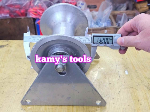 Con lăn kéo cáp điện loại đơn hình tam giác loại dày hàng nhập khẩu con lăn nhôm Kamytools KMT-3401A