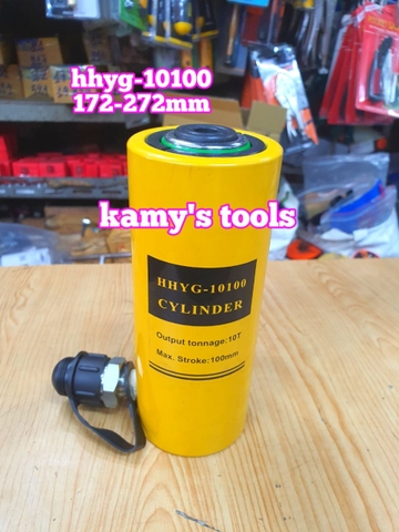 HHYG-10100 Kích thủy lực 10 tấn hành trình 100mm TLP 172mm-272mm có ron che bụi