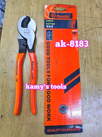 Kìm cắt cáp Asaki AK-8183 dài 10 inch 250mm cắt cáp đồng nhôm