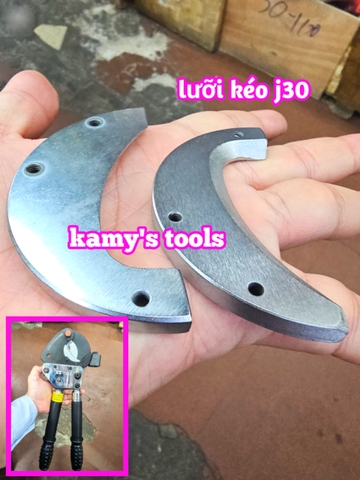 Cặp lưỡi dao kéo kìm cắt cáp nhông J30 cao cấp dùng để thay thế lưỡi kìm cắt cáp J30
