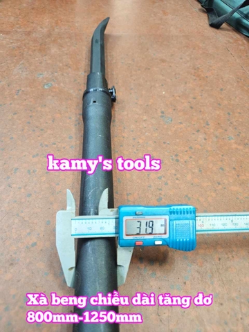 Xà beng thép đen đầu dẹp tăng đơ chiều dài 800mm-1250mm Gestar 883-201