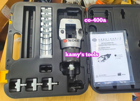 Đầu ép cos thủy lực CO-400A Tai Cheng TAC 17 tấn dạng chấm 16-400mm2, đầu bấm cos thủy lực