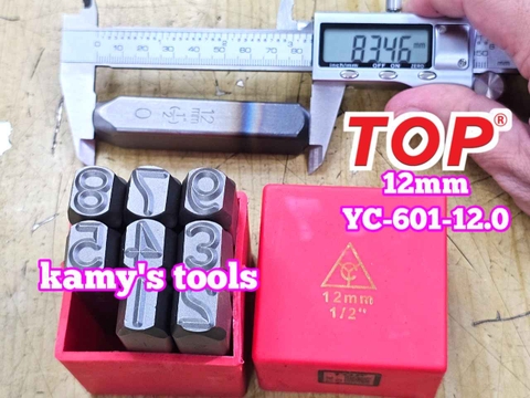 Bộ đóng số xuôi 12mm TOP YC-602-12.0