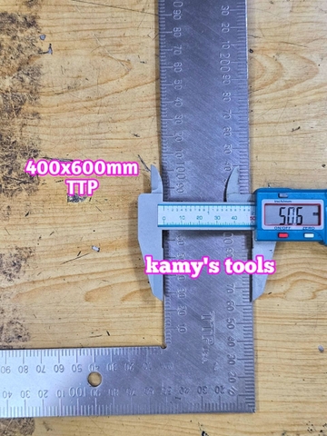 Thước ke vuông 400x600mm thép TTPusa 230-45-510, ê ke đo góc vuông