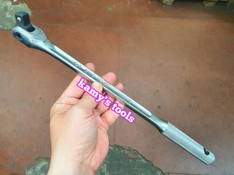 Cần tuýp siết đầu lắc léo 1/2 inch cán dẹp Kingtony dài 375mm 4453-15F cao cấp
