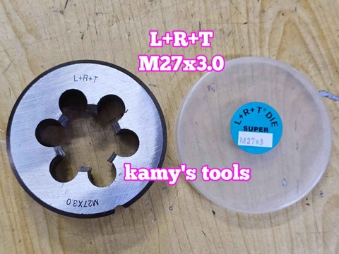 Bàn ren M27x3.0 27x3 L+R+T (LRT) dụng cụ tạo ren ngoài bulong