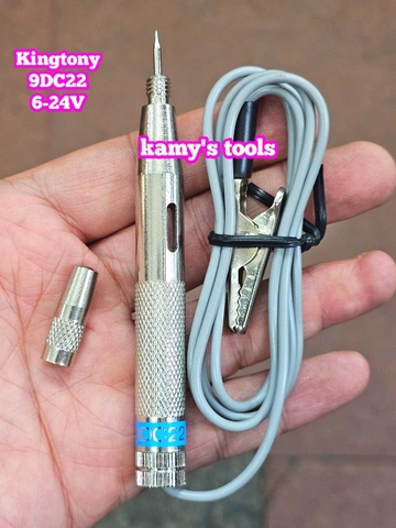 Bút thử điện bình xe máy ô tô 6-24V Kingtony 9DC22 9DC-22 dài 107mm