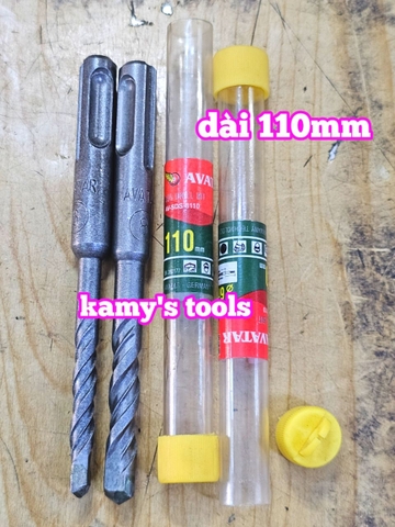 Mũi Khoan Bê Tông Đuôi Gài Avatar 6mm 8mm dài 110mm 6x110mm 8x110mm
