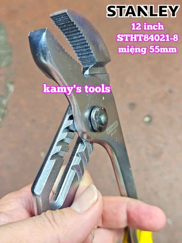 Kìm mỏ quạ 5 lỗ Stanley 12 inch mở miệng 55mm 84-021 (STHT84021-8)