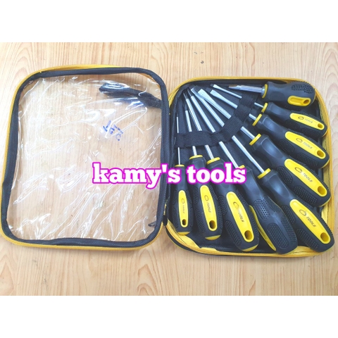 Bộ tua vít 9 cây cán gai cao su