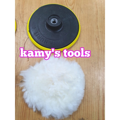 Bộ đế gắn lông cừu đánh bóng 4 inch 100mm và 5 inch 125mm