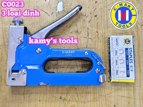 Dụng cụ kìm bấm đinh ghim 3 loại đinh cầm tay C-mart C0023 dài 155mm