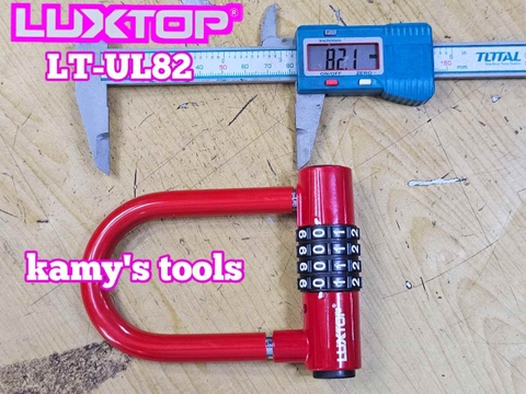 Ổ khóa số mật mã chữ U 4 chữ số Luxtop LT-UL82 càng dài 82mm
