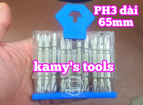 Mũi bắn vít 2 đầu bake PH3 dài 65mm Kingtony model 136503P (bán lẻ 1 cây)