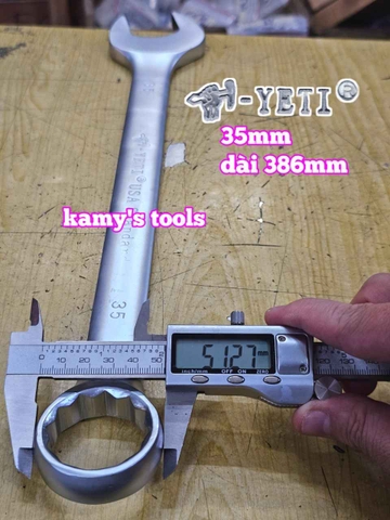 Cờ lê vòng miệng YETI Đầu Búa 35mm dài 386mm YETI-32035H
