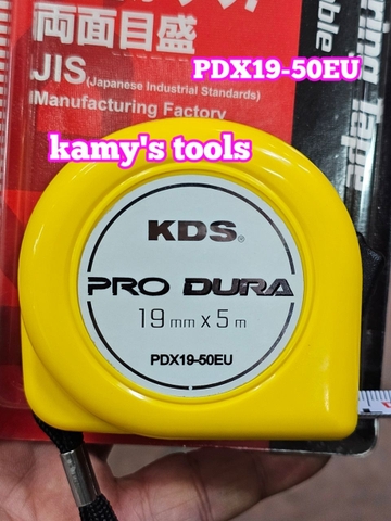 PDX19-50EU Thước cuộn thép 5m Nhật KDS bản 19mm, thước kéo 5 mét