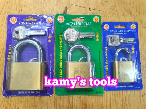 [Chính hãng] Ổ khóa việt tiệp đồng 4f, 5f, 6f loại bấm