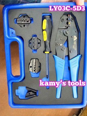 Bộ kìm bấm cos đa năng 5 đầu Fasen LY03C-5D3
