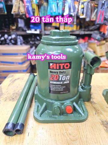 Kích con đội thủy lực 20 tấn thấp và cao Hito