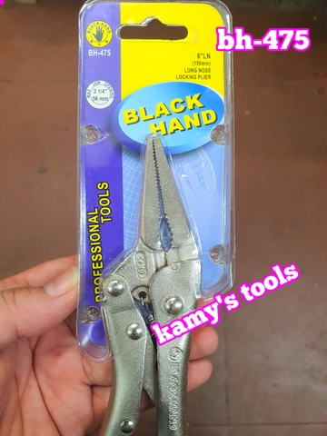 Kìm bấm chết 5 inch 125mm BH-462 và mũi nhọn 6 inch 150mm BH-475 cao cấp Black Hand đài loan