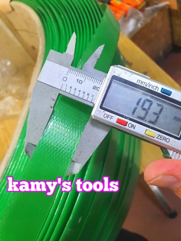 Dây đai nhựa PET bản 16mm 19mm độ dày 0.8mm chuyên sử dụng đóng đai kiện hàng hóa nặng kamytools