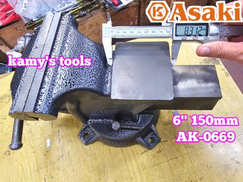 Ê tô bàn nguội Asaki 6 inch 150mm AK-0669