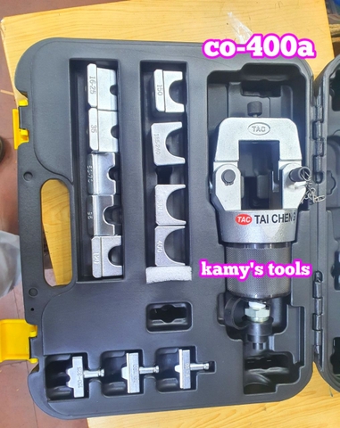 Đầu ép cos thủy lực CO-400A Tai Cheng TAC 17 tấn dạng chấm 16-400mm2, đầu bấm cos thủy lực