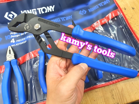 Bộ kìm 4 cái Kingtony model 42104GP (Kìm cắt, điện, nhọn, mỏ quạ)