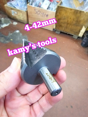 Mũi khoan tháp khoan tầng HSS đuôi lục giác 4mm-42mm L+R+T