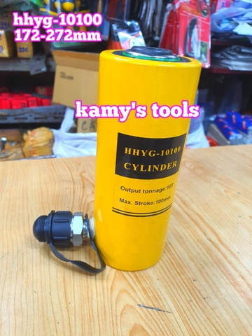 HHYG-10100 Kích thủy lực 10 tấn hành trình 100mm TLP 172mm-272mm có ron che bụi