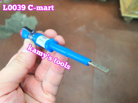 Bút thử điện AC 100-500v dài 145mm L0039 C-mart, vít thử điện