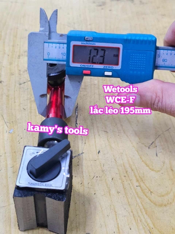 Chân đế từ nam châm gá đồng hồ so lắc léo dài 195mm WCE-F Wetools