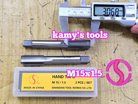 Bộ ta rô taro tạo ren trong Shanghai M15x1.5 dài 93mm SH-521515