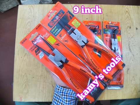 Kìm Mở Phe Asaki 9 inch 225mm Cong Thẳng Bóp Vào Bung Ra AK-8330 AK-8344 AK-8337 AK-8351