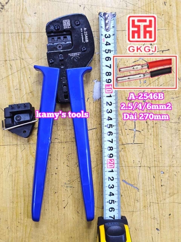 Kìm bấm cos năng lượng mặt trời MC4 2.5-4-6mm2 dài 270mm GKGJ A-2546B