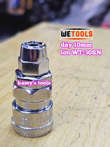 Bộ nối nhanh hơi khí nén dùng cho dây hơi 10mm 30SN 30PN Wetools WT-30SN WT-30PN