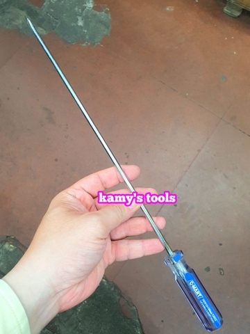 Tua vít bake dẹp 5mm dài 75mm 100mm 125mmm 150mm 200mm 300mm model C0032 C-mart